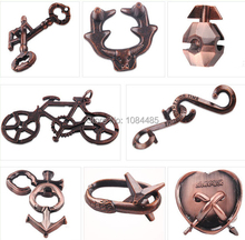Classic Metal Cast Puzzle IQ Test Mind Brain Teaser Puzzles Game for Adults and Children
