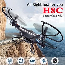 JJRC H8C 4CH 6-Axis Gyro Better than X5C-1 RC Quadcopter Drone with 2.0MP HD Camera RTF Flying Helicoptero De Controle Remoto a
