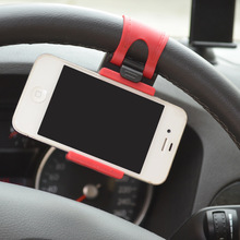 New Universal Car Steering Wheel Mobile Phone Socket Holder Stand Retractable Cellphone Bracket For iPhone 6