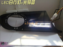 LED Daytime Running Lights DRL with Fog Lamp Cover LED Light Guide Fog Lamp case for
