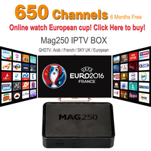 Linux Arab Iptv Box Europe IPTV Account 6Month Subscription Sports Max1 Max2 Canal MAG250 French Arabic IPTV Box No Monthly Fee