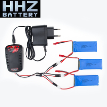 3pcs Yizhan Tarantula X6 JJRC H16 Spare Part RC Quadcopter Lipo Battery 7.4V 1200mAh 30C Charger Balance Drone Free shipping MJX