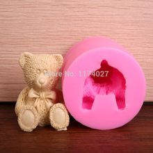Cute Bear Silicone mold cake Tools Fondant Decorating kitchen accessories Free shipping