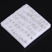 26 Pairs/Set English Letters Stud Earrings for Women Popular Silver Plated Plastic Pin Ear Accessories Jewelry Girls Gifts