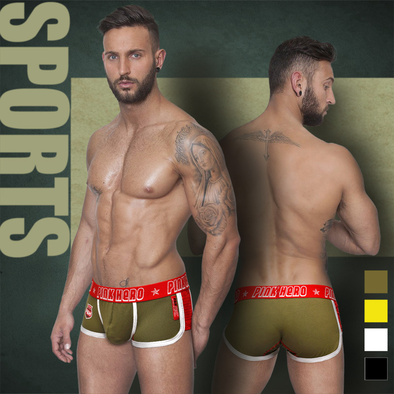 PINK HERO Fashion Movement Spell Fabric font b Men s b font font b Underwear b