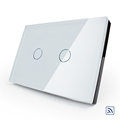 Free Shipping Livolo US AU standard Crystal Glass Panel Remote Switch AC 110 250V 50 60Hz