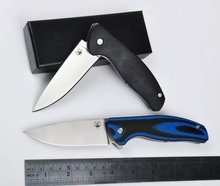 Caliente venta cuchillo táctico plegable del cuchillo de bolsillo 9CR15MOV lámina que acampaba herramientas supervivencia del cuchillo G10 manejar la alta calidad envío gratis