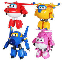 New Arrival Super Wings ABS Plane Toys Transformation Airplane Robots JETT Action Figure Birthday Gift For Boys Brinquedos