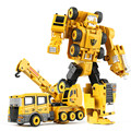 Best Gift Kids Funny 5 in 1 Devastator Transformation Robot Toy Cars Minifigures Action Figure Toys