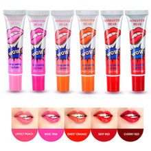 1 PCS Women Girls New Lip Gloss TATTOO Megic Color Peel Mask Tint Pack Long Lasting Makeup Tools 6 types