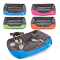 Pet Dog Bed Warming Dog House Soft Material Pet Nest Candy Colored Dog Fall and Winter
