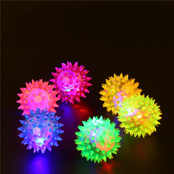 Flashing Light Up High Bouncing Balls Novelty Sensory Hedgehog Ball Hot Selling