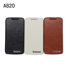 2015 New Lenovo A820 Original Ocube Protective holster with cover leather case For A 820 Smartphone in stock Free shipping