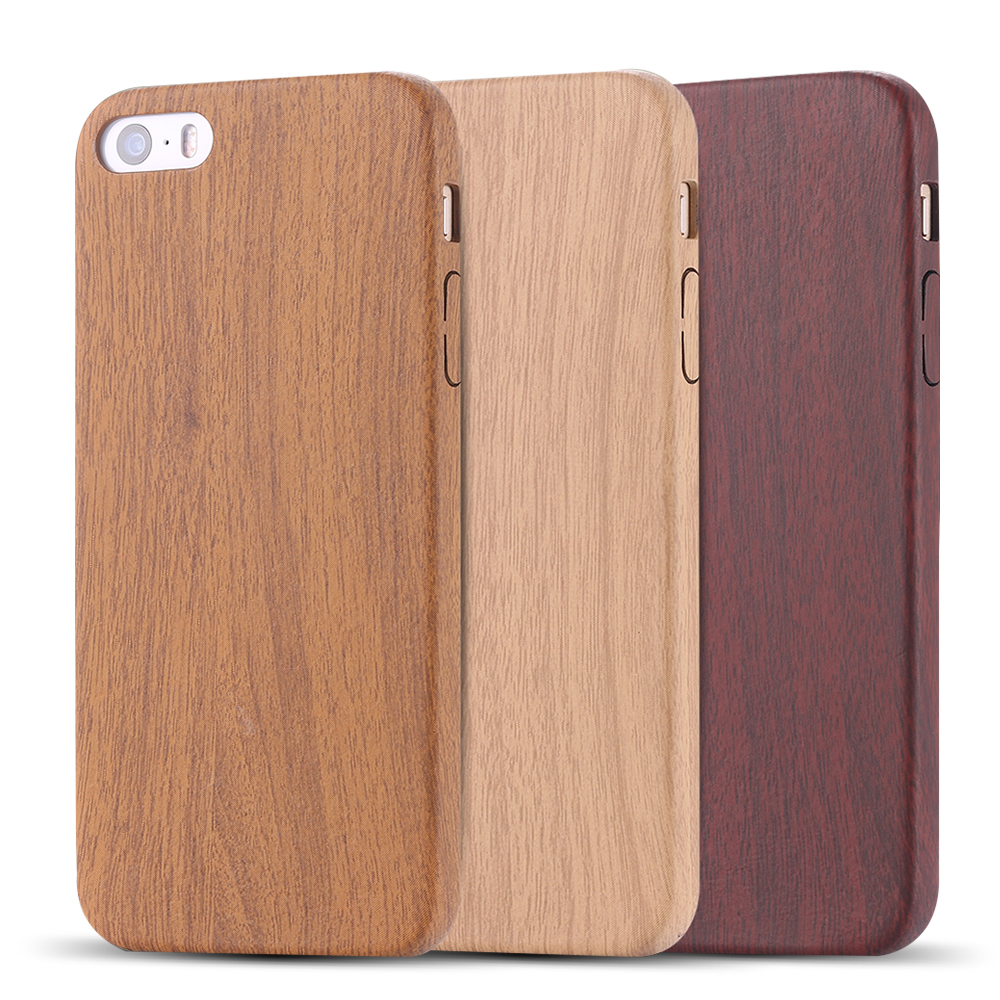 Retro Vintage Wood Grain Bamboo Pattern Leather PU Case for iPhone 6 6s 4 7 plus