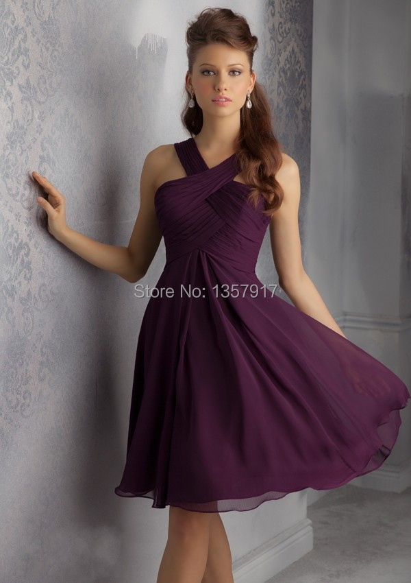 Bridesmaid dresses purple and silver