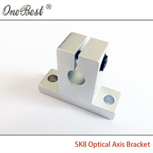 2Pcs/lot Vertical SK8 optical axis bracket 3D printer accessories Linear Guides Bearing seat support frame free shipping