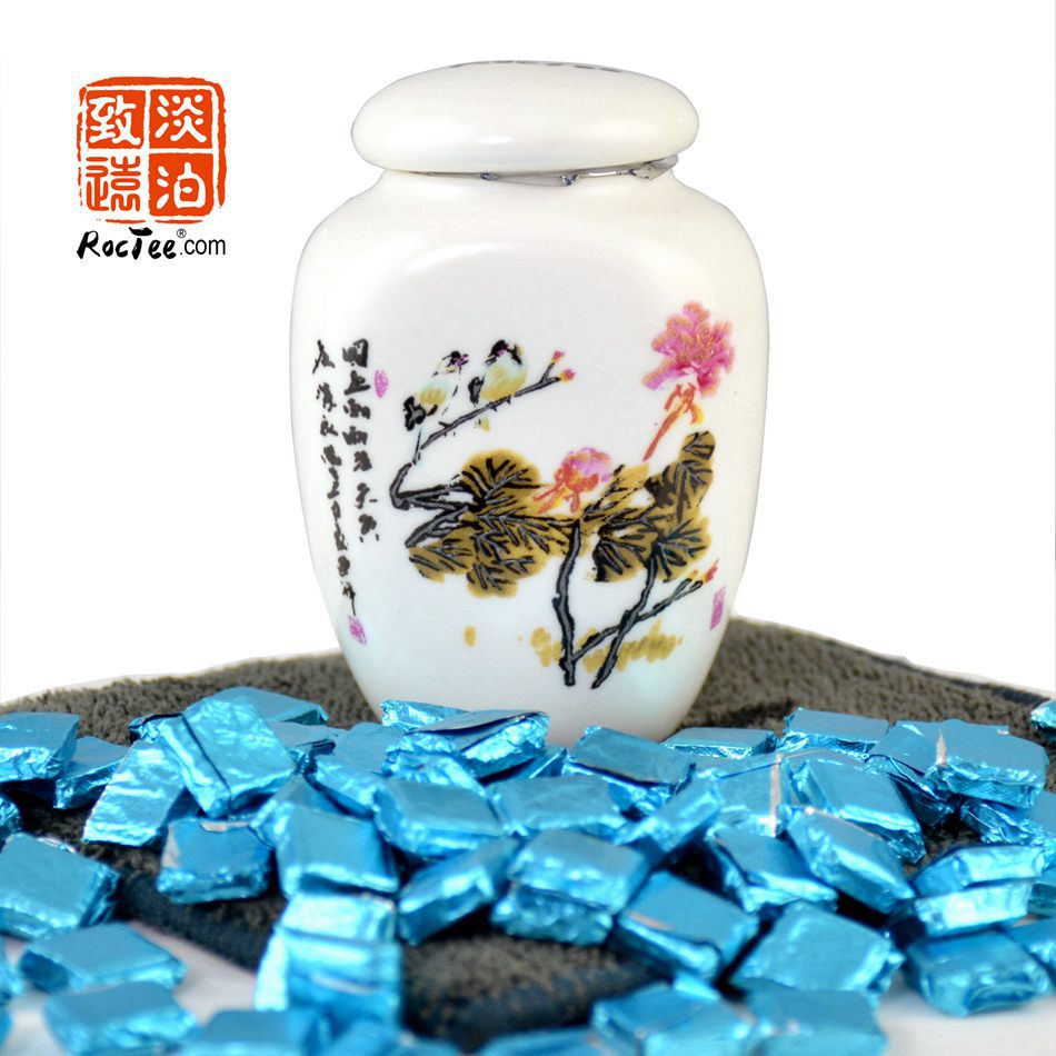 About 60 pcs Jasmine Tea Puer Resin Chagao Porcelain Jar Packing the pu er tea cream