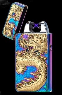 2016-New-Dragon-Embossed-Double-Arc-Cigarette-Lighter-USB-Charging-Pulse-Arc-Metal-Tobacco-Cigarette-Lighters