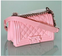 2015 summer women messenger bags Le Toyboy chain shoulder crossbody bags jelly transparent bag beach bag