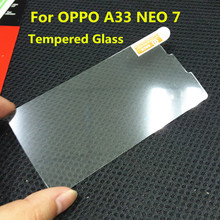 New High Quality 0.2mm 9H 2.5D Crystal Phone Screen Protective Film For OPPO A33 NEO 7 Tempered Glass Screen Protector Free DHL