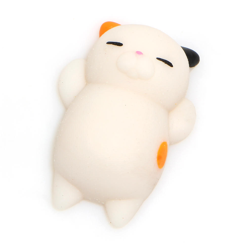 1PCS New Original Japan Lazy Cat Mochi Squeeze Stretchy Kawaii Decompress Squishy With Box Phone ...