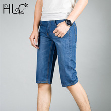2016 Short Jeans Men Slim Jeans Masculino Straight Denim Shorts Men Clothing Summer Short Jeans Man Trousers Classic Denim Pants