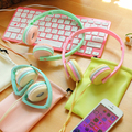 New Birthday Gifts Cute Headphones Candy Color Foldable Kids Headset Earphone for Mp3 Smartphone Girl Children