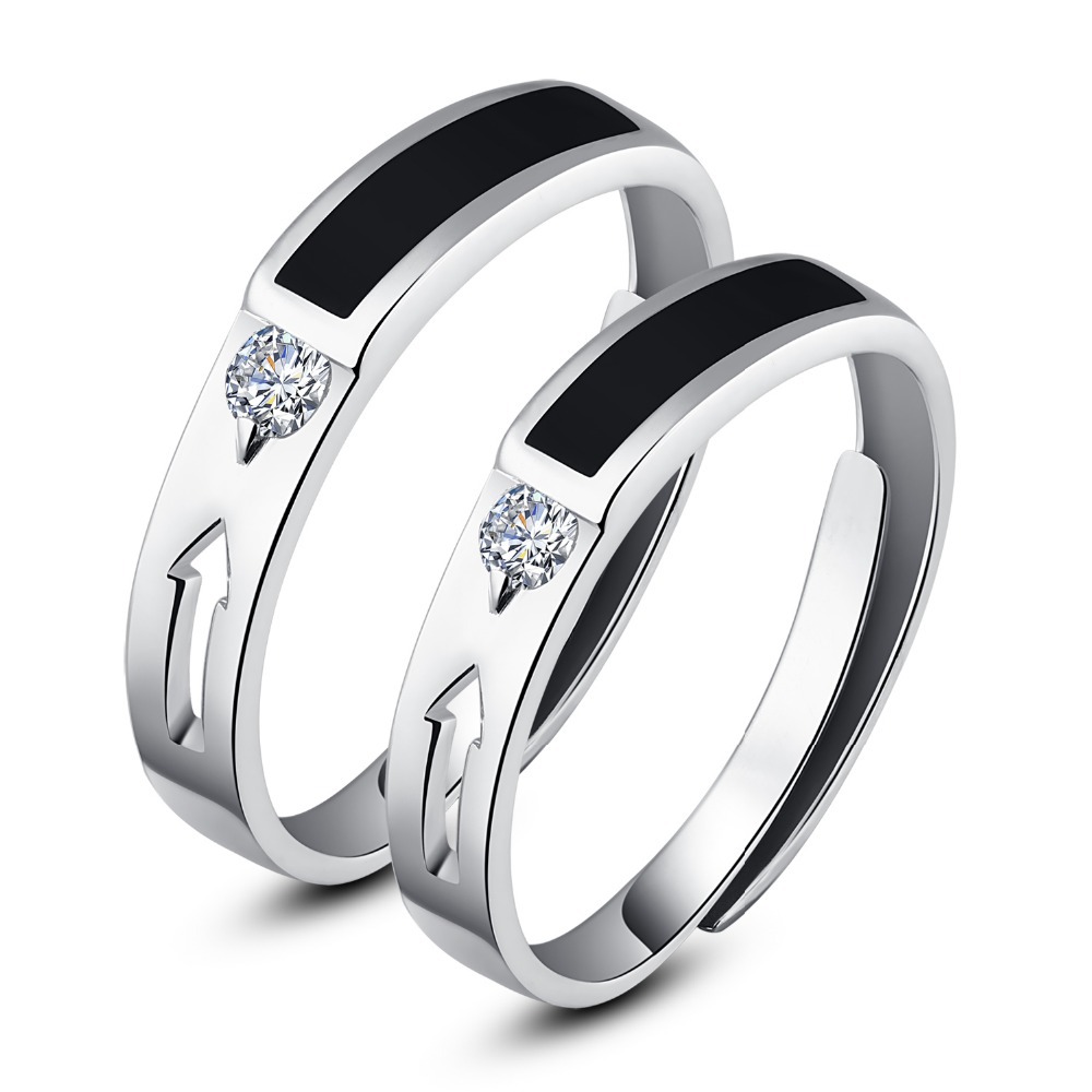 Korean wedding rings fine jewelry sterling silver jewelry couple