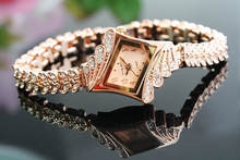 Rose Gold Fashion Premium Women s Business Diamond Bracelet Watch Women Luxury Casual Steel Quartz Watches