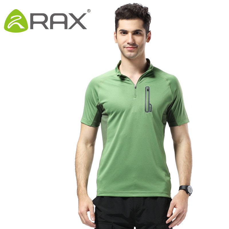 RAX Outdoor Breathable Men's Hiking T-shirt Summer Quick Drying Men T Shirt Outdoor Sportswear Men Clothing T shirt Men Sports