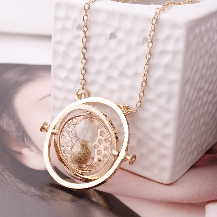 Harry Potter Time Turner Necklace Pink