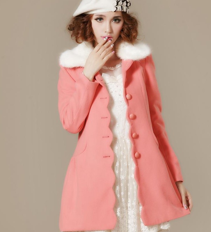 Images of Light Pink Coat - Reikian