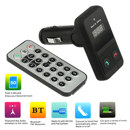 Bluetooth car kit mp3-  fm   sd usb - remotehot 4jzu