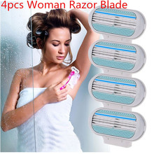 4pcs lot Woman Razor Blade 3 Blade Shaving Razor Blade For Women Mache 3 Shaving Trimmer