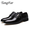 Men s Formal Shoes Size 45 Men Leather Dress Shoes Pointed Toe Male Fashion Business Shoes