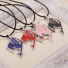 New 2014  Cosplay Accessories Fairy Tail 4 Color Cosplay Anime Alloy Stainless Necklace Charm Pendant Toy Gift