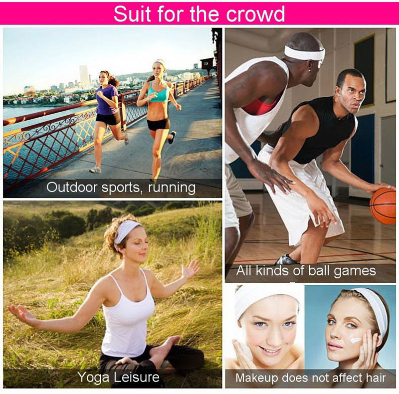 Description Picture 6 of itemAOLIKES High Quality Cotton Sweat Headband For Men Sweatband women Yoga Hair Bands Head Sweat Bands Sports Safety