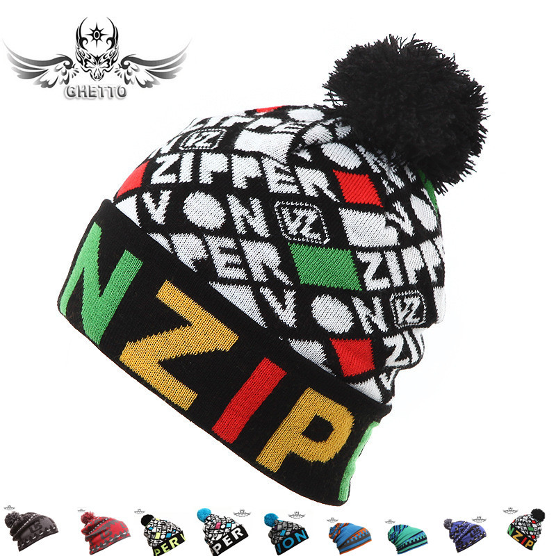 Hat hats beanie Snowboarding Ski Warm Knitted snowboarding  Women  Men Baggy Beanie New For  Hats