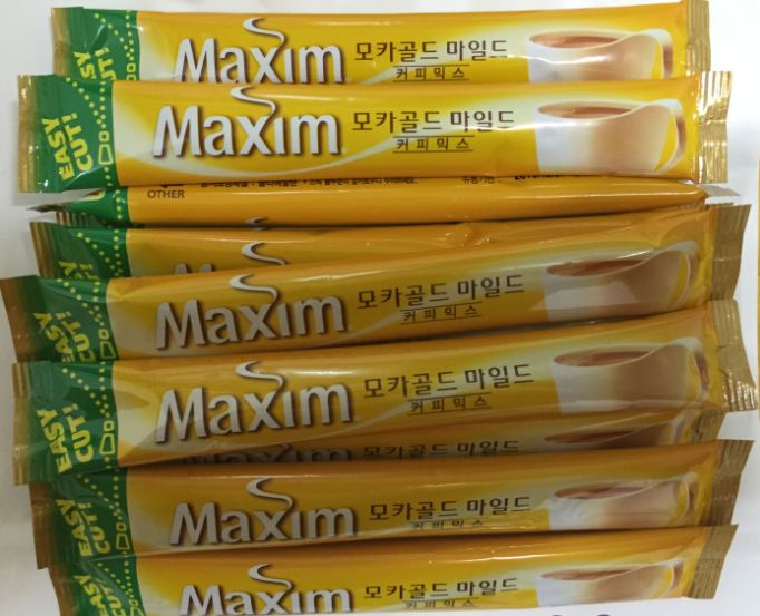 Maxim Mocha Gold Mild Coffee Mix 15 sticks lot Instant Coffee Korea Food