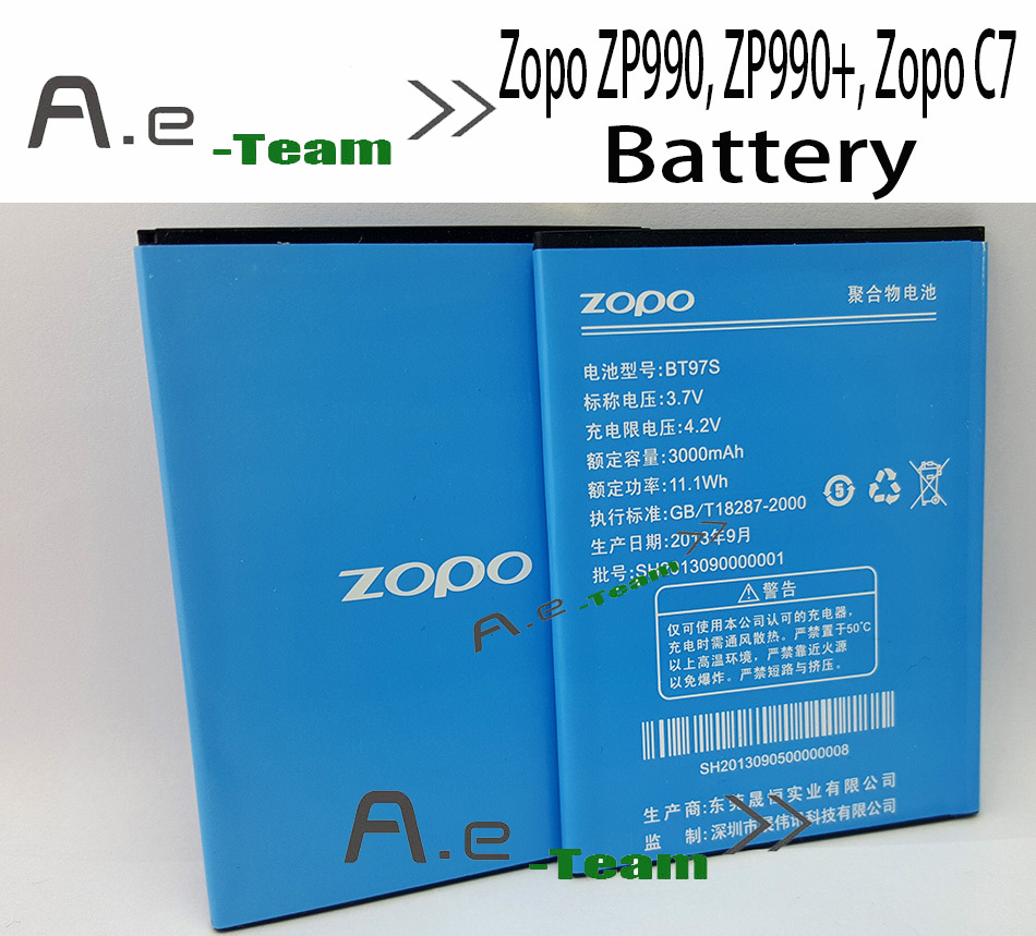 100 ZOPO 990 ZP990   ZOPO C7 2 X 990 +   BT97S BT97T  3000 mAh +  