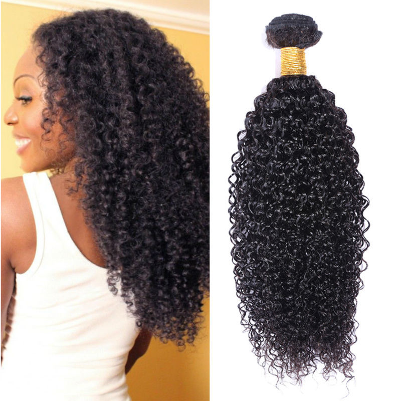Rosa Hair Products Afro Kinky Curly Hair Brazilian Virgin Hair Cheap Human Hair 4 pcs Kinky Curly Weave Free Shipping Full ends
