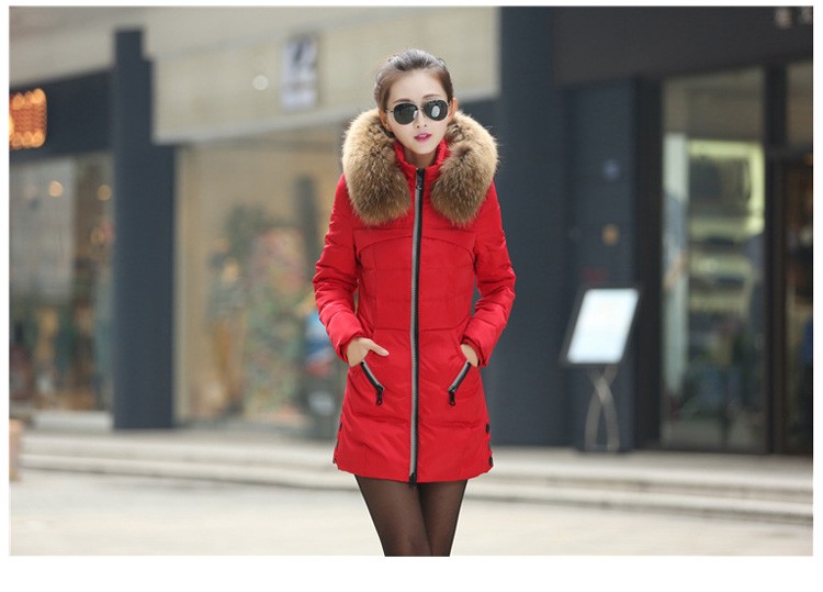2015 Hot Sale Korean Women Fashion Long Coat Solid Slim With Hooded Jacket Women Winter Coat Female Plus Size Zipper Coat JT143 (20)