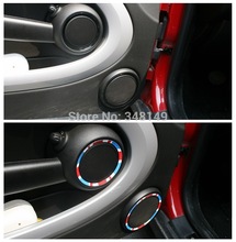 4 x Mini stereo car stickers special stickers wholesale Torx checkered flag stickers car stickers For BMW MINI COOPER
