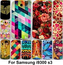 Красивая окрашенный жёсткая сотовый телефон чехол крышки для galaxy s3 i9300 mobilephone чехол капот кожи капот мешок