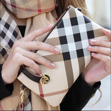 Hot Sale Luxury Desige Brand Long Women Wallet Vintage Clutch Bag Fashion Plaid Carteira Female Wallet Coin Purse WNB070