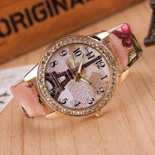 Top Quality A+A+A+Women Leather Vintage Bracelet Watch Wristwatches Dragonfly  Pandent Retro Watch free shipping