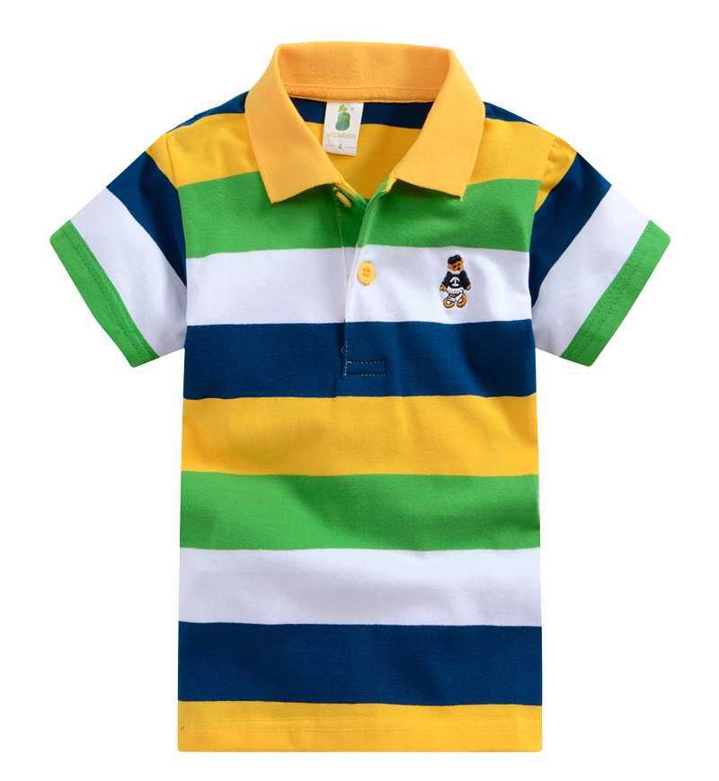 2 8Y boys t shirt Baby Clothing Litle boy Summer t shirts tees Cotton Stripes striped