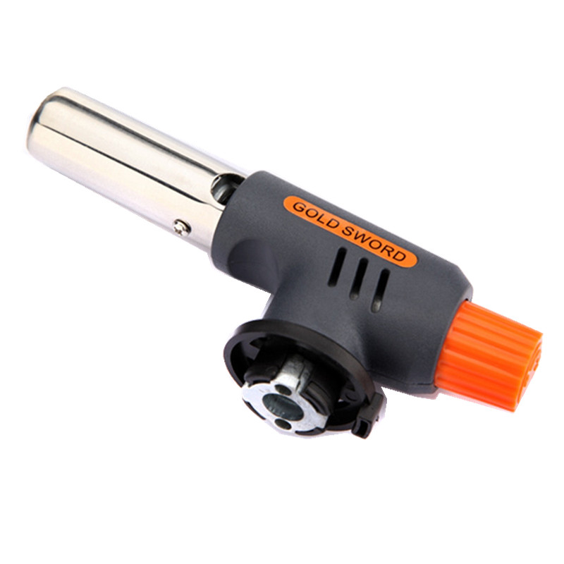 Excellent quality Gas Torch Flamethrower Butane Burner Auto Ignition Camping Welding BBQ Outdoor Travel H1E1