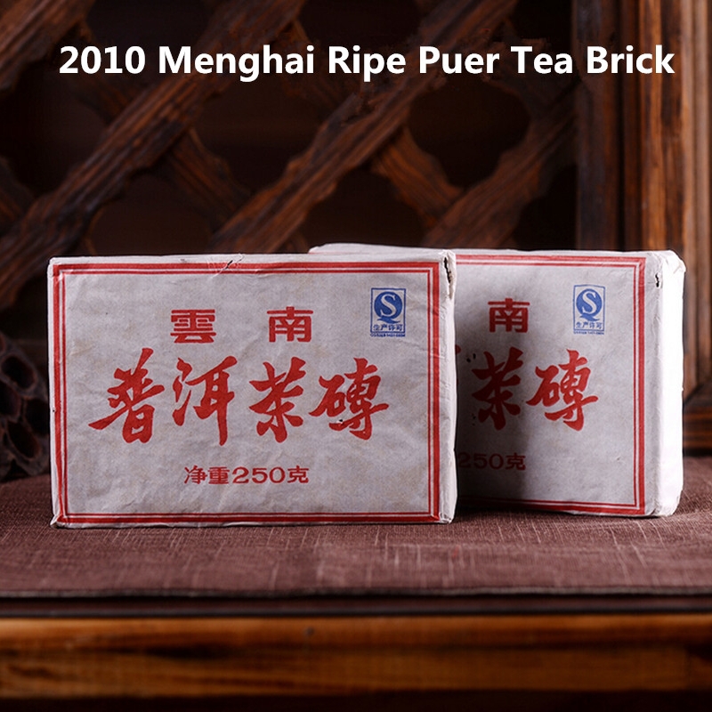 Bulang Tea Mountain Shu Puer Tea Brick High Quality Chinese Ripe pu Er Tea 5 Years