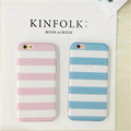 Couples Gifts Candy Color Stripe Case Cover For iPhone 7 For iPhone 7Plus 6 6s 6Plus